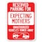Signmission Reserved Parking for Expecting Mothers Unauthorized Vehicles Towed Away, A-1824-23104 A-1824-23104 - alternate 1